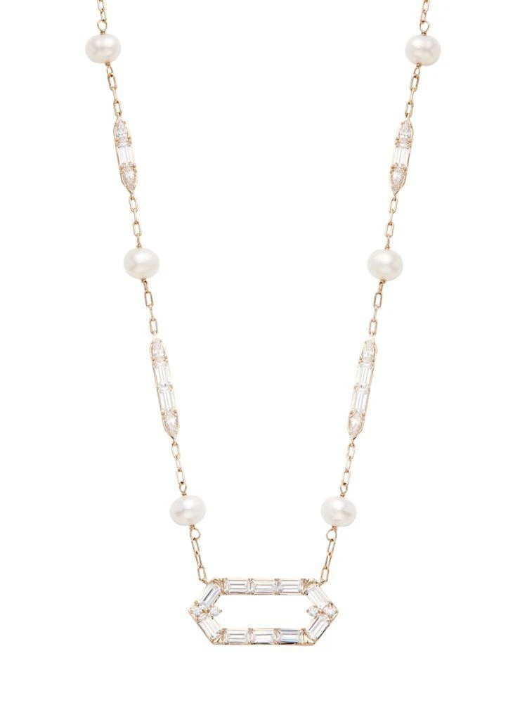 商品Nadri|Josephine Crystal Hexagon Necklace,价格¥414,第1张图片