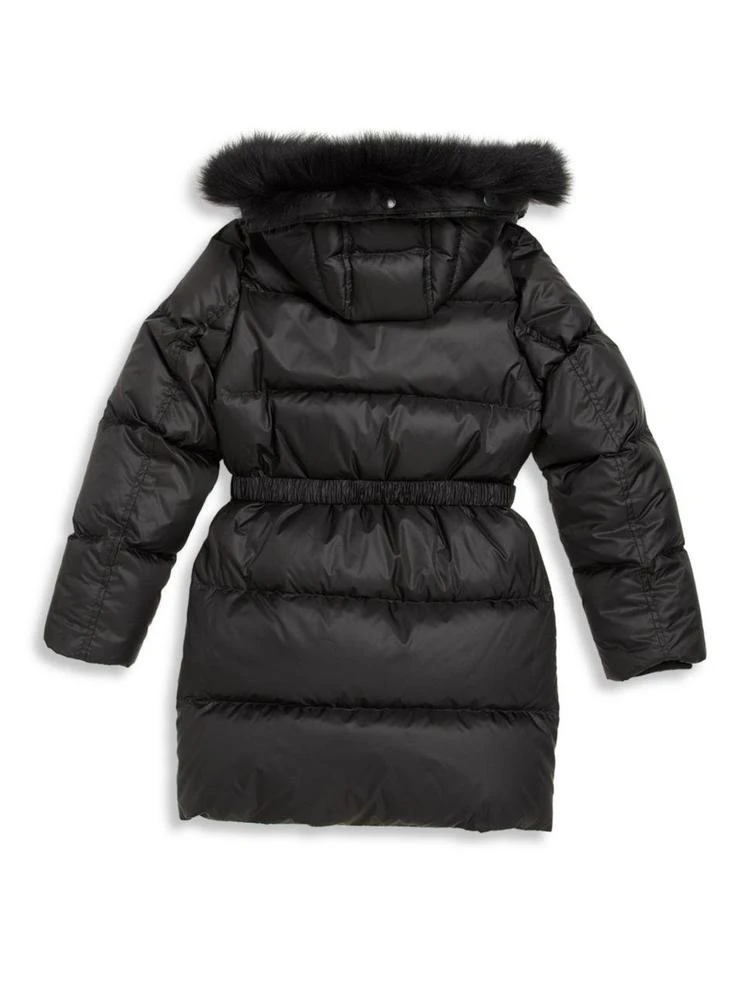 商品Burberry|Little Girl's & Girl's Consilla Fox Fur-Trim Down Puffer Jacket,价格¥3090,第2张图片详细描述