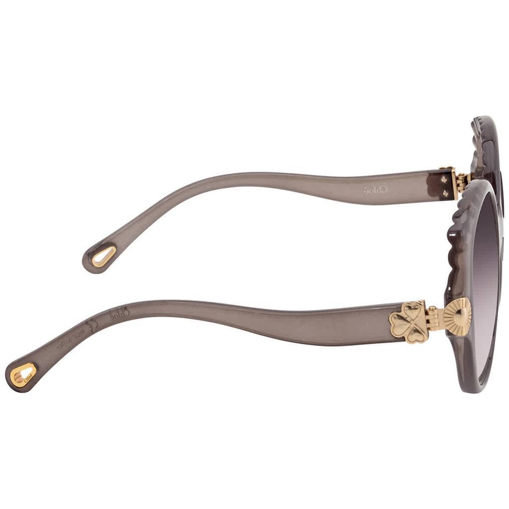 商品Chloé|Chloe Grey Gradient Oval Ladies Sunglasses CE749S 036 56,价格¥552,第5张图片详细描述