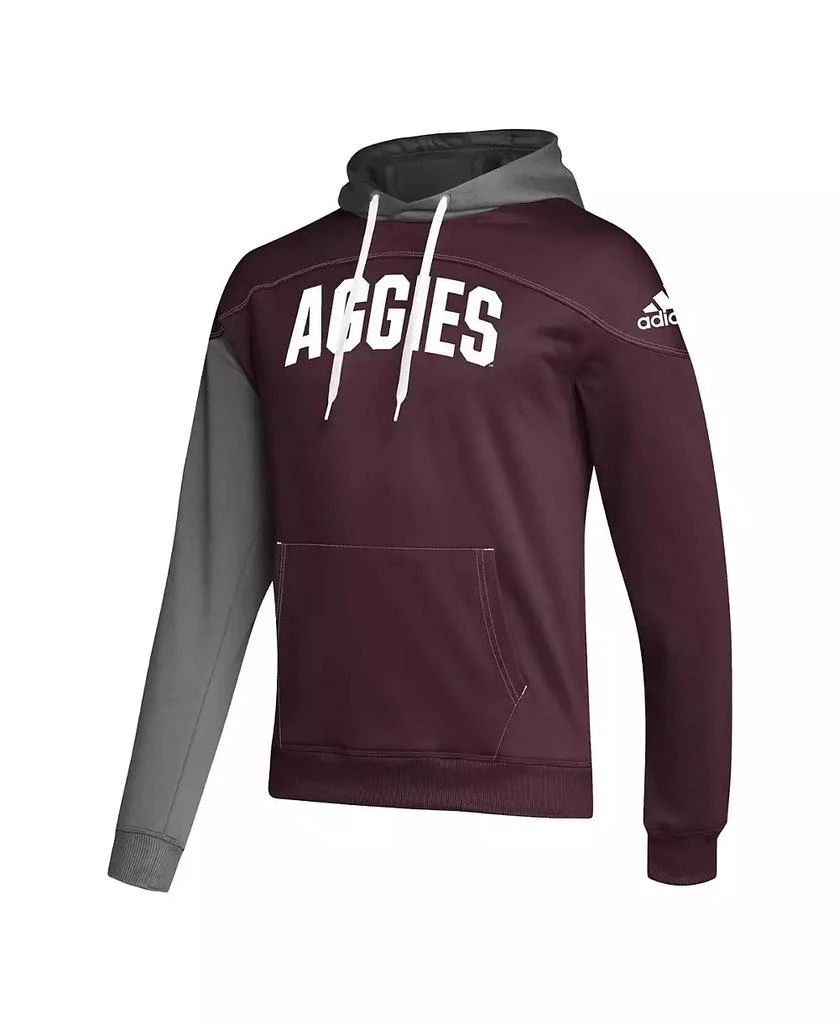 商品Adidas|Men's Maroon Texas A&M Aggies Block Stadium Pullover Hoodie,价格¥445,第2张图片详细描述