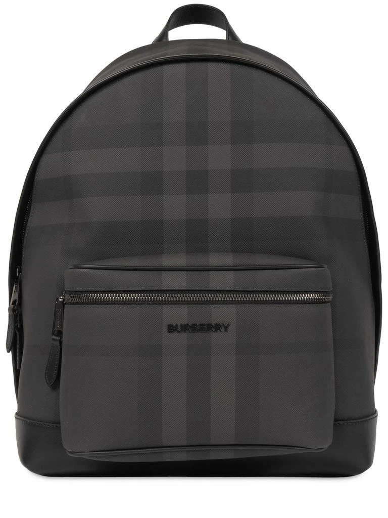 商品Burberry|Check E-canvas Backpack,价格¥11932,第1张图片