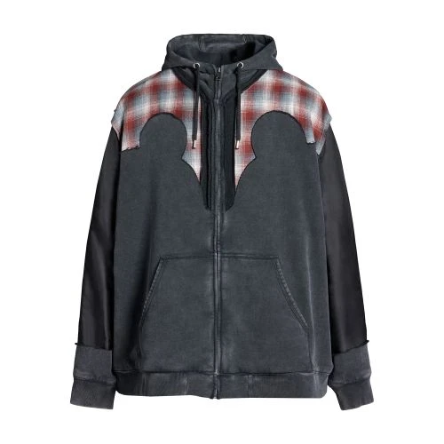 商品MAISON MARGIELA|【特惠8.7折】【预售】 男士 卫衣 Pendleton 抵肩连帽衫  MMM4GM86BCK,价格¥15276,第1张图片