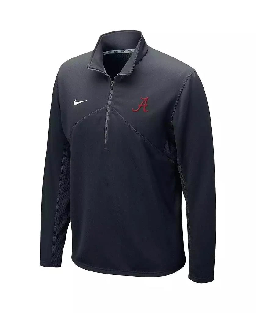 商品NIKE|Men's Black Alabama Crimson Tide Primary Logo Training Performance Quarter-Zip Jacket,价格¥360,第4张图片详细描述