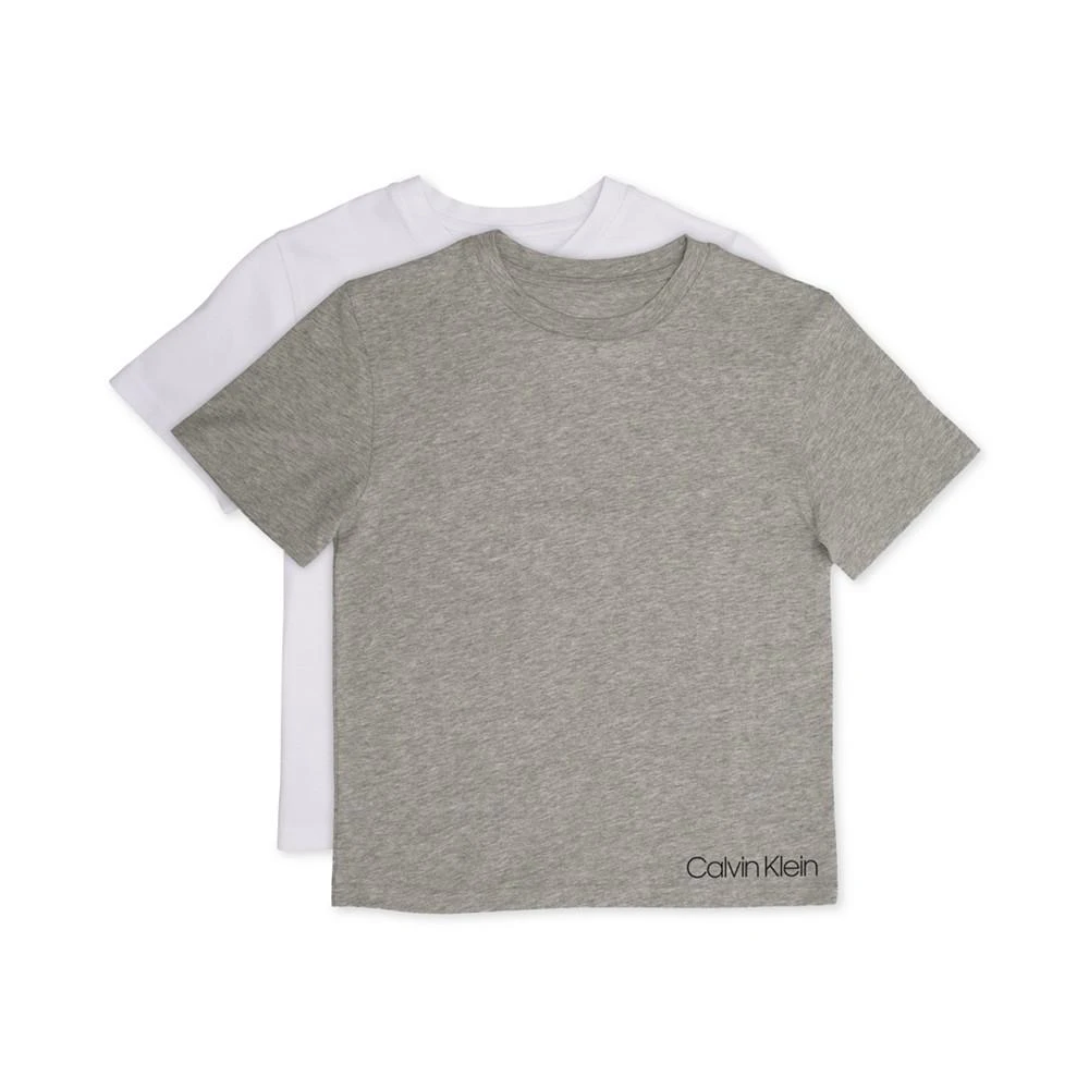 商品Calvin Klein|Little and Big Boys' T-Shirt, 2-Pack  【size：L (12/14)】,价格¥65,第1张图片