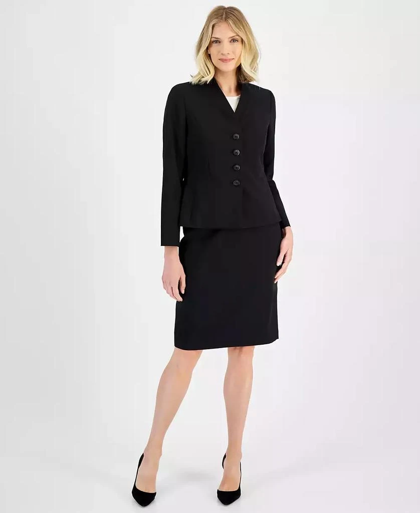 商品Le Suit|Women's Stand-Collar Pencil Skirt Suit, Regular & Petite,价格¥892,第1张图片