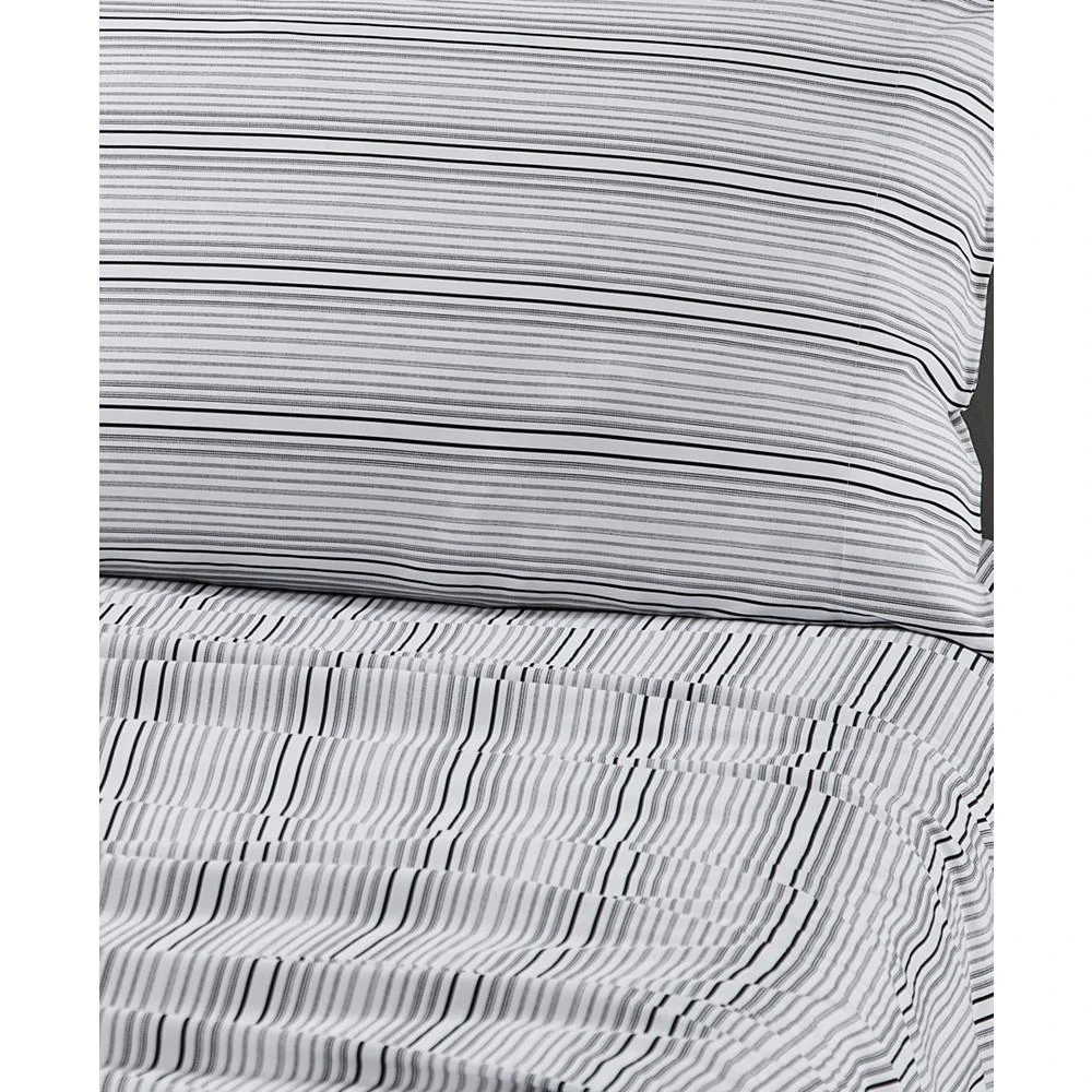 商品Kenneth Cole|CLOSEOUT! Lexington Stripe Cotton 4 Pc Sheet Set,价格¥579,第4张图片详细描述