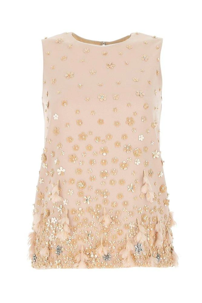 商品Max Mara|Max Mara Studio Sleeveless Sequinned Top,价格¥2228,第1张图片