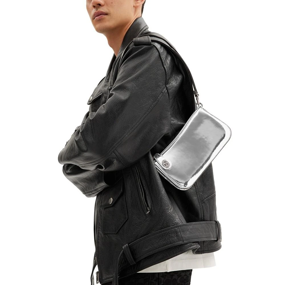 商品Coach|Mirror Metallic Leather Penn,价格¥1681,第3张图片详细描述
