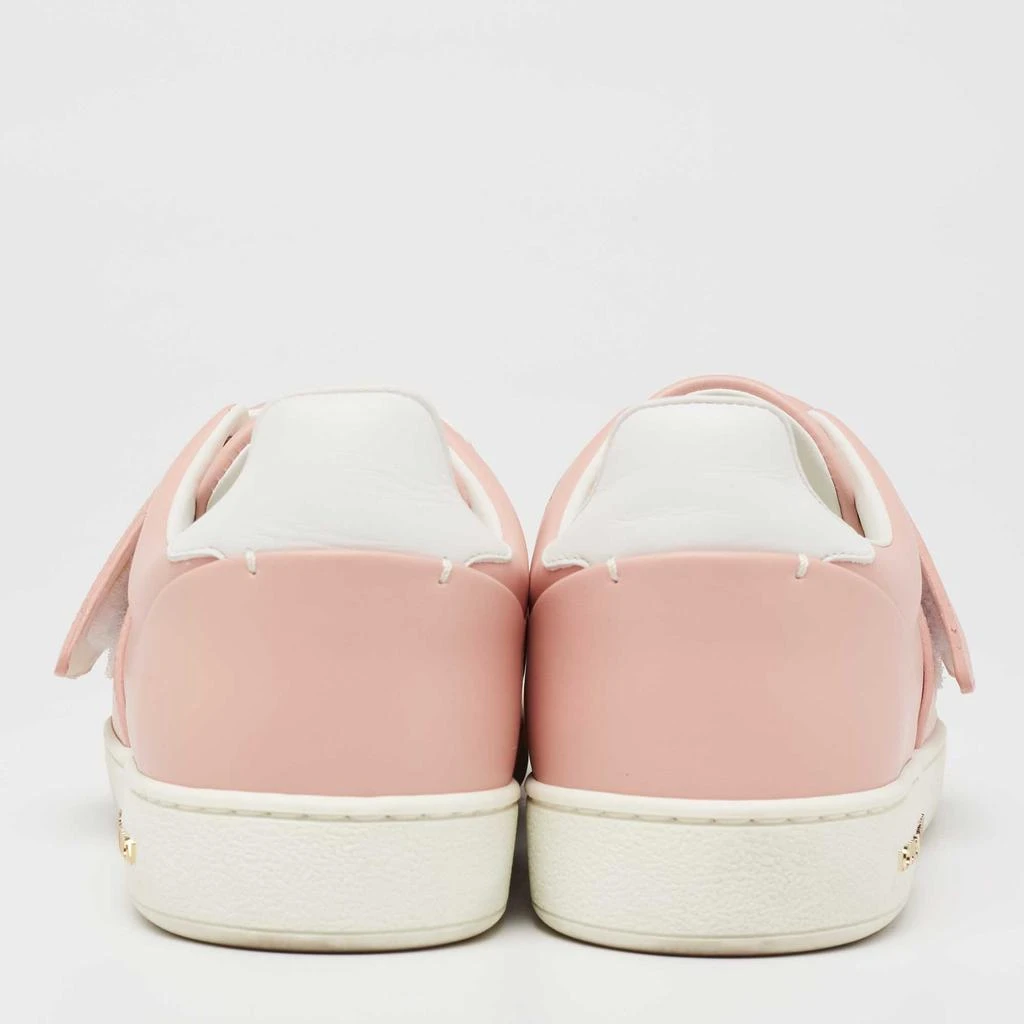 商品[二手商品] Louis Vuitton|Louis Vuitton Pink/White Leather Logo Frontrow Sneakers Size 37.5,价格¥3035,第5张图片详细描述