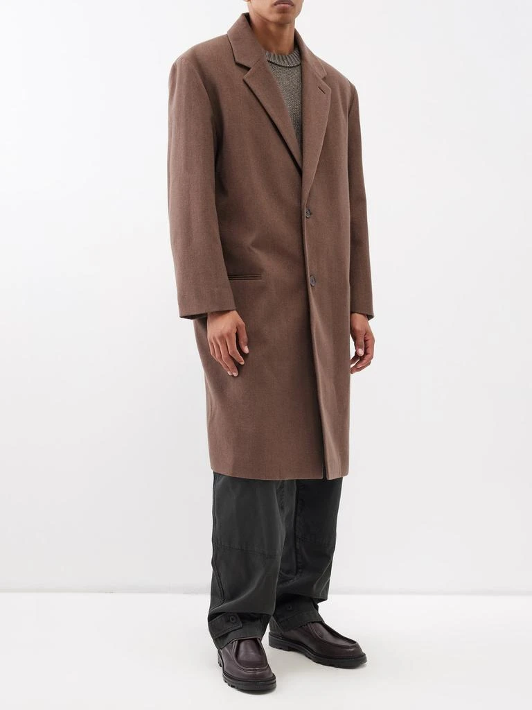 商品Lemaire|Single-breasted wool-blend overcoat,价格¥7087,第1张图片