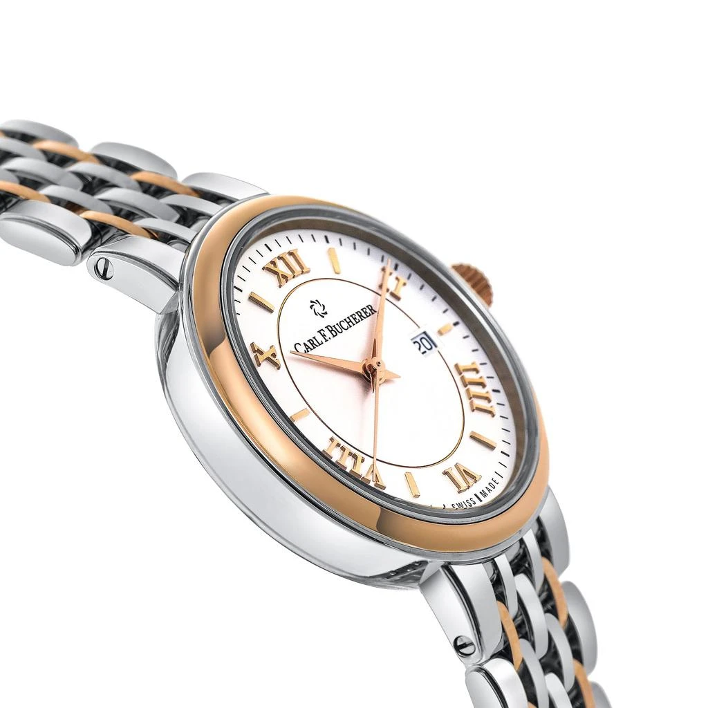 商品Carl F. Bucherer|Carl F. Bucherer Adamavi AutoDate 18K Rose Gold & Stainless Steel Automatic Women's Watch 00.10320.07.15.21,价格¥17529,第4张图片详细描述