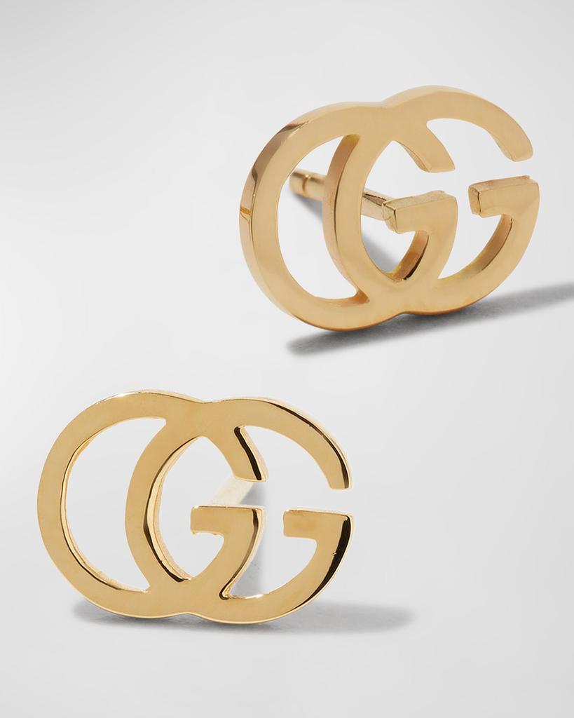 18K Gold Running G Stud Earrings商品第1张图片规格展示
