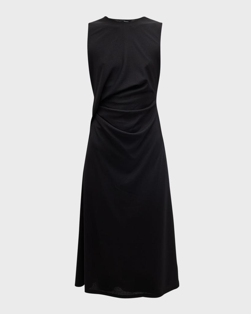 Drape Tuck Sleeveless Mini Dress商品第2张图片规格展示