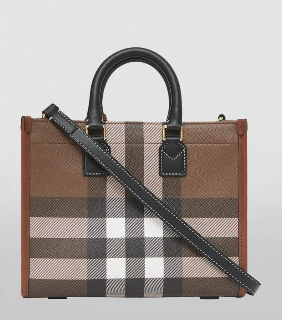 商品Burberry|Check Print Freya Tote Bag,价格¥11983,第3张图片详细描述