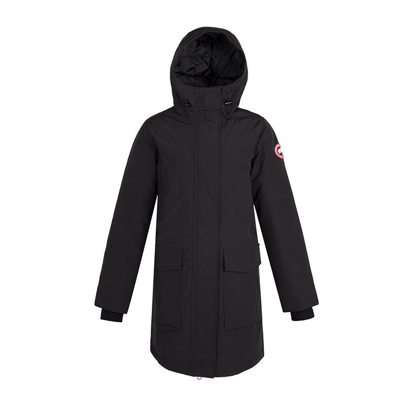 商品Canada Goose|Canada Goose 加拿大鹅 女士鸭绒黑色中长款羽绒服 5807L-BLACK,价格¥4348,第1张图片