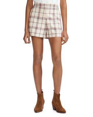 商品Maje|Izore Plaid 短裤,价格¥668,第1张图片