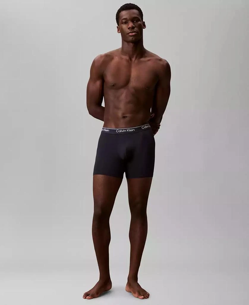 商品Calvin Klein|Men's 3+1 Bonus Micro Stretch Boxer Briefs Pack,价格¥221,第2张图片详细描述