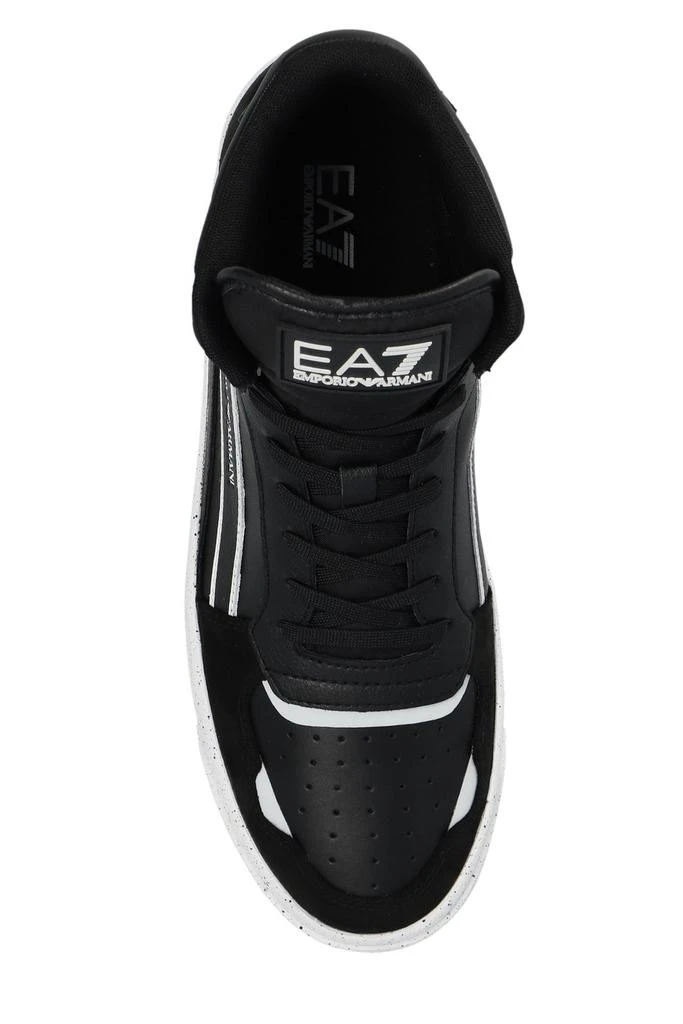商品Emporio Armani|Ea7 Emporio Armani Round Toe Lace-Up Sneakers,价格¥1055,第4张图片详细描述