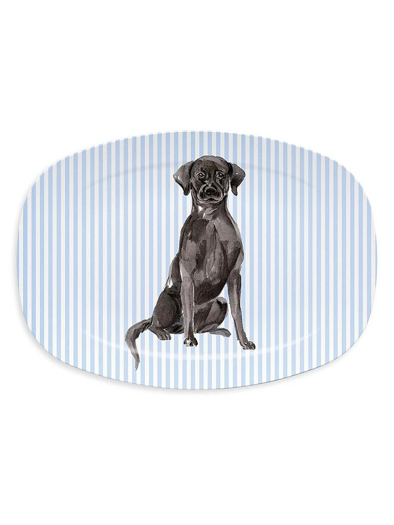 商品Mariposa|Woof Woof Best Friends Black Lab Platter,价格¥361,第1张图片