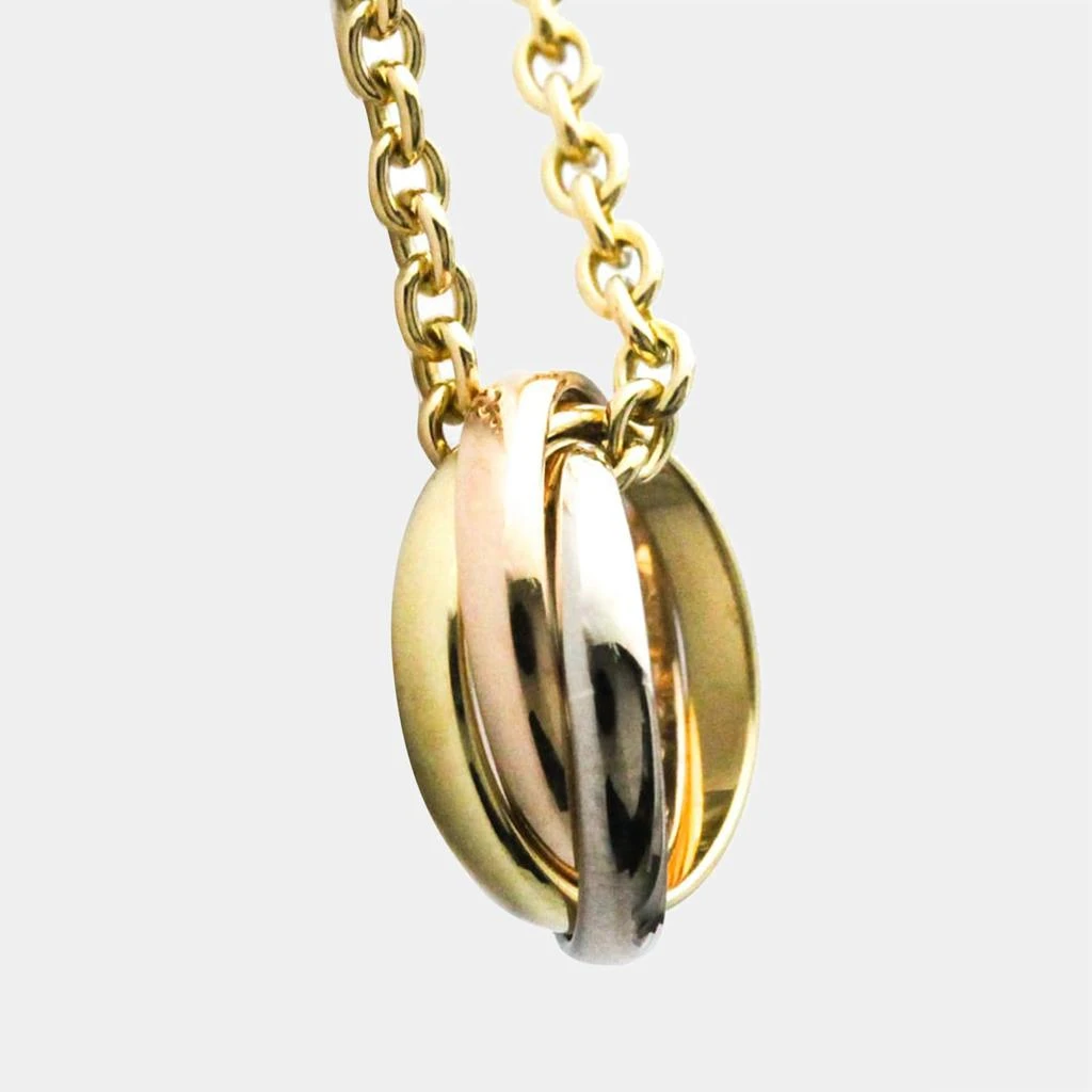 商品[二手商品] Cartier|Cartier Trinity 18K Yellow Rose and White Gold Necklace,价格¥9307,第4张图片详细描述