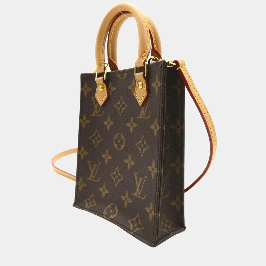 商品[二手商品] Louis Vuitton|Louis Vuitton Brown Canvas Monogram Petit Sac Plat Crossbody Bag,价格¥17430,第2张图片详细描述