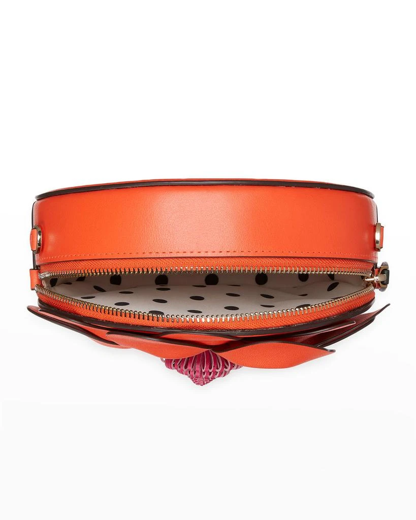 商品Kate Spade|3d flower round leather crossbody bag,价格¥1271,第3张图片详细描述