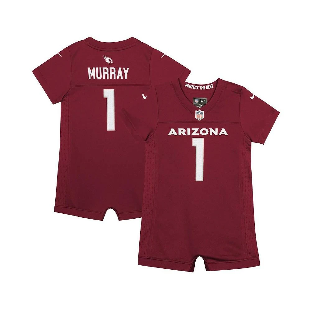 商品NIKE|Newborn and Infant Boys and Girls Kyler Murray Cardinal Arizona Cardinals Romper Jersey,价格¥277,第1张图片