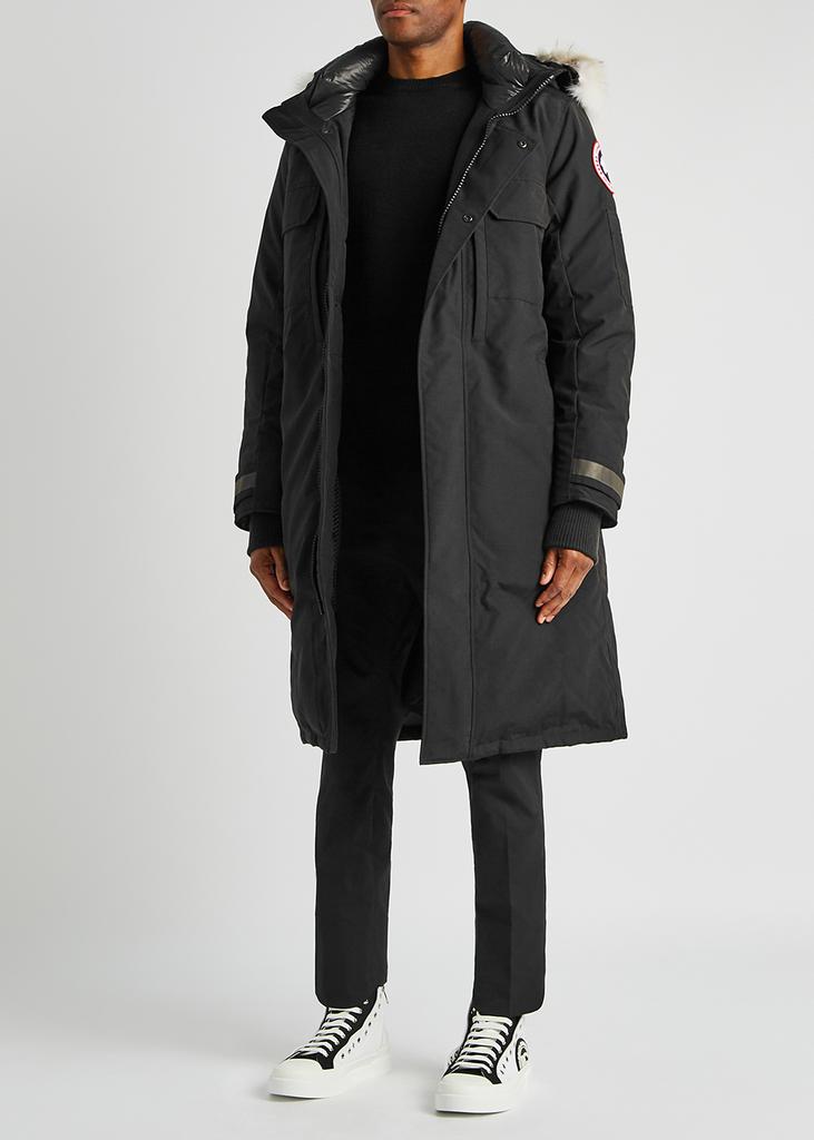 Westmount black fur-trimmed Artic-Tech coat商品第4张图片规格展示