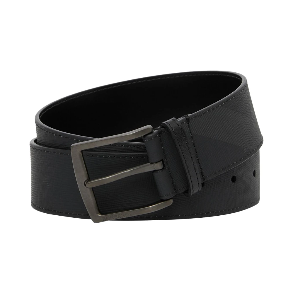 商品[国内直发] Burberry|BURBERRY 黑色男士腰带 8057670,价格¥2558,第1张图片