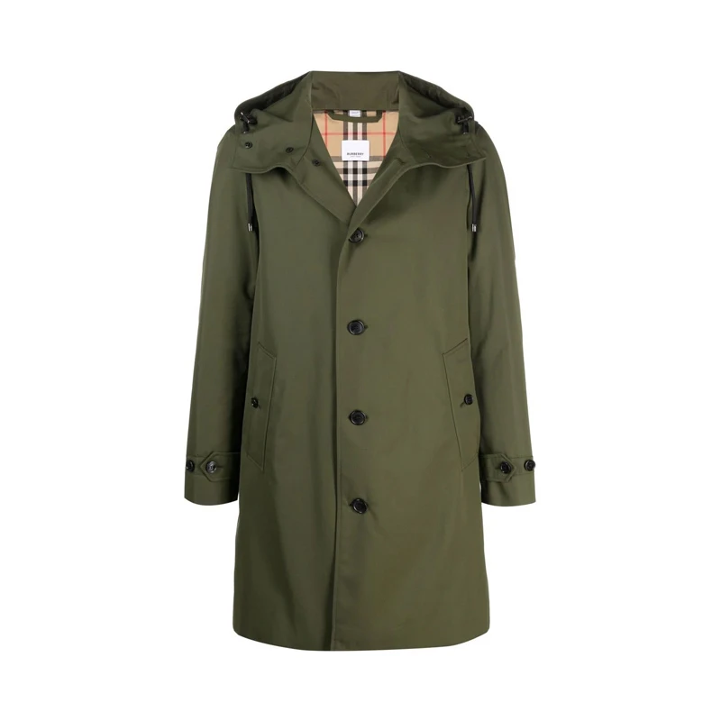 商品[国内直发] Burberry|BURBERRY 博柏利 男士绿色外套 8036374,价格¥12358,第1张图片