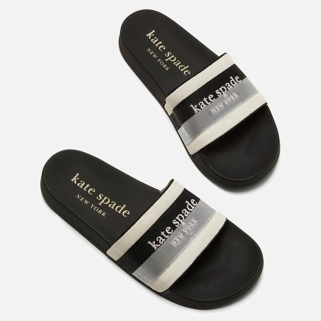 商品Kate Spade|Kate Spade New York Women's Buttercup Slide Sandals - Parchment/Black,价格¥159,第3张图片详细描述