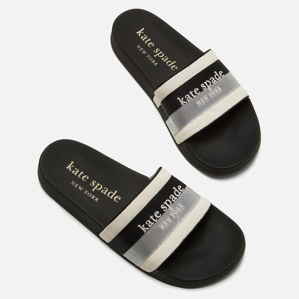 商品Kate Spade|Kate Spade New York Women's Buttercup Slide Sandals - Parchment/Black,价格¥397,第5张图片详细描述