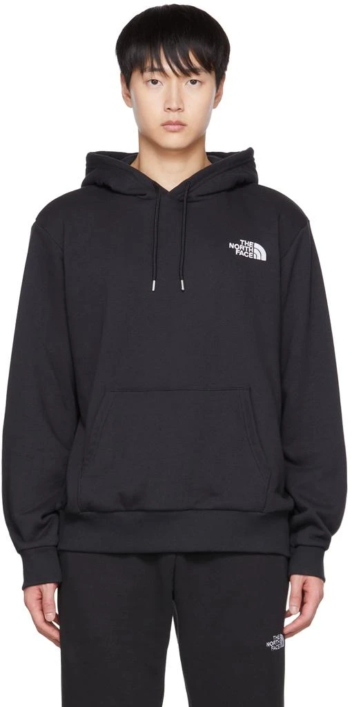 商品The North Face|Black Embroidered Hoodie,价格¥660,第1张图片