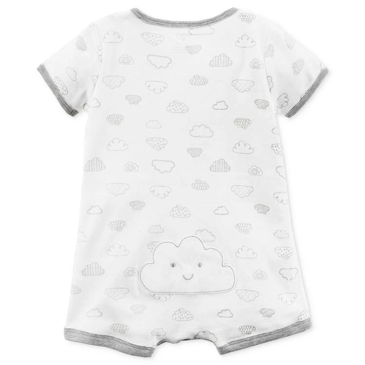 商品Carter's|Cloud-Print Cotton Romper, Baby Girls,价格¥45,第2张图片详细描述