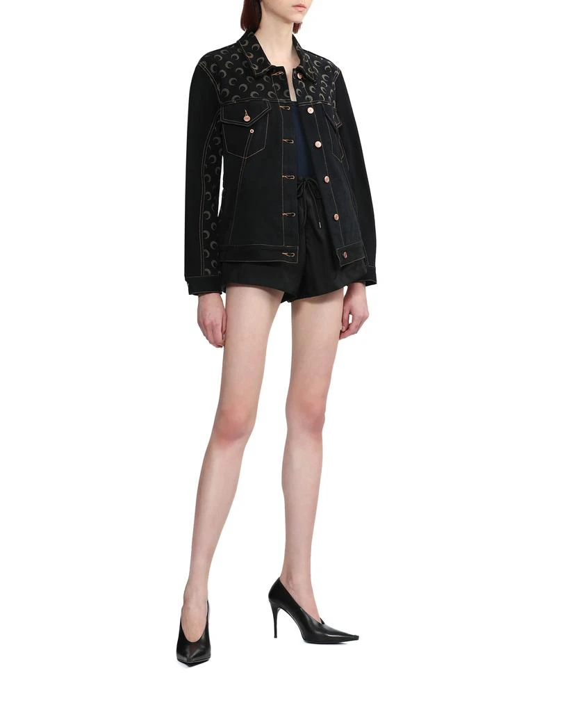 商品MARINE SERRE|Moon denim semi-fitted jacket,价格¥2786,第2张图片详细描述