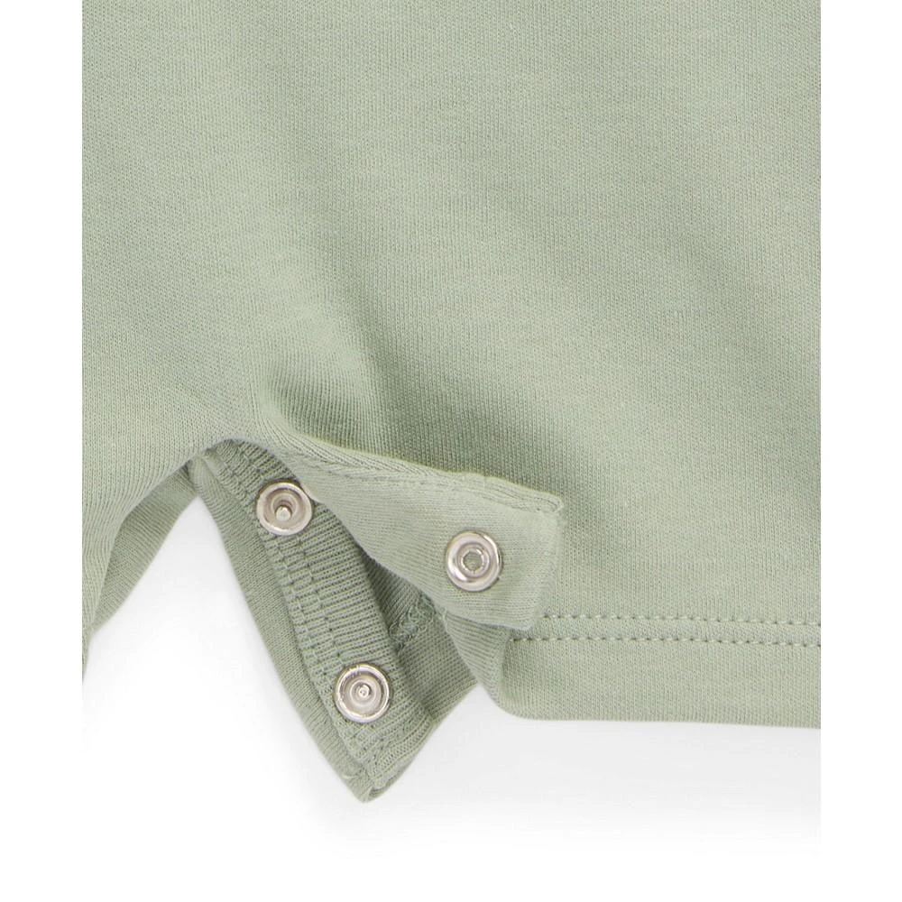商品Ralph Lauren|Baby Boys Soft Cotton Polo Short Sleeves Shortall,价格¥260,第3张图片详细描述