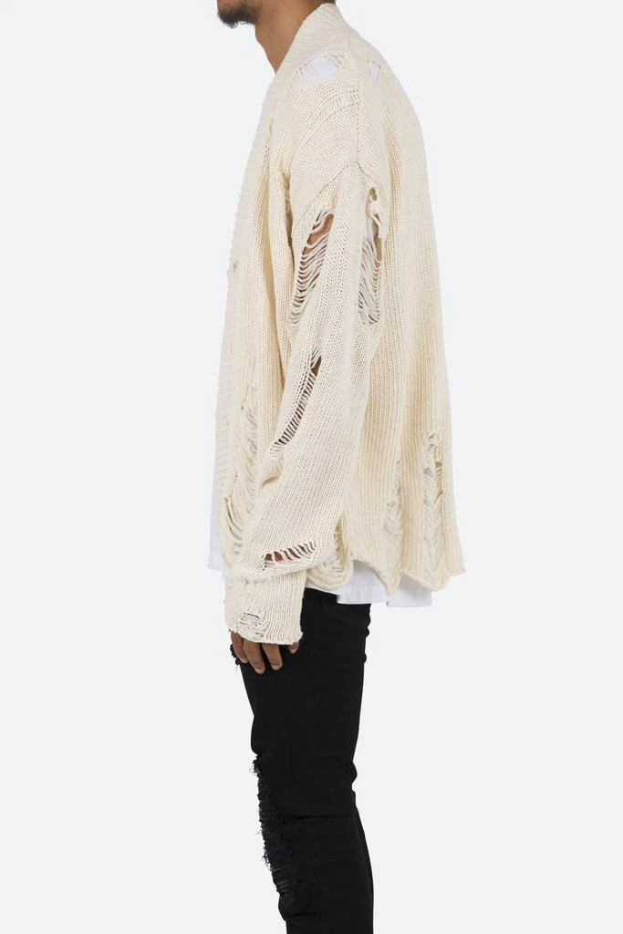 商品MNML|Distressed Cardigan - Off White,价格¥241,第4张图片详细描述