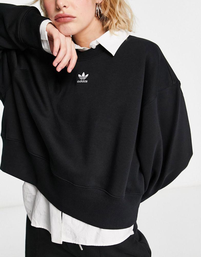 adidas Originals Essentials sweatshirt in black商品第4张图片规格展示