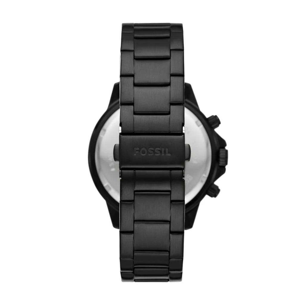 商品Fossil|Men's Bannon Multifunction, Black-Tone Stainless Steel Watch,价格¥789,第3张图片详细描述