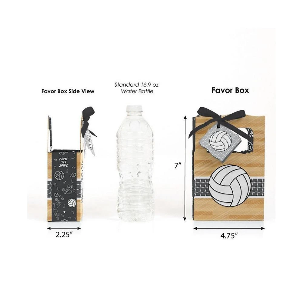 商品Big Dot of Happiness|Bump, Set, Spike - Volleyball - Baby Shower or Birthday Party Favor Boxes - Set of 12,价格¥157,第2张图片详细描述