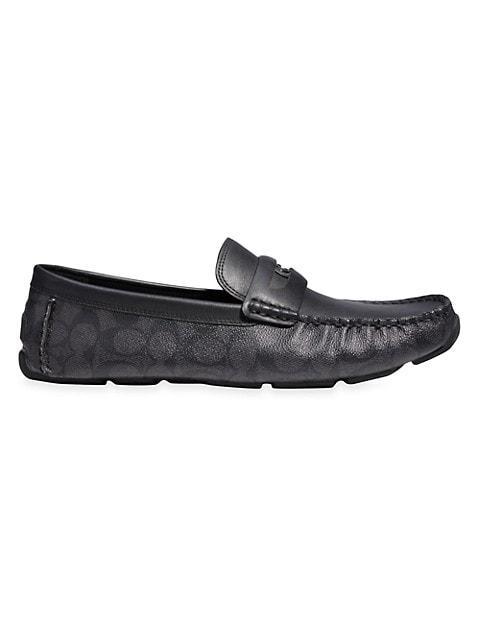 商品Coach|Coin Signature Driving Loafers,价格¥1397,第1张图片