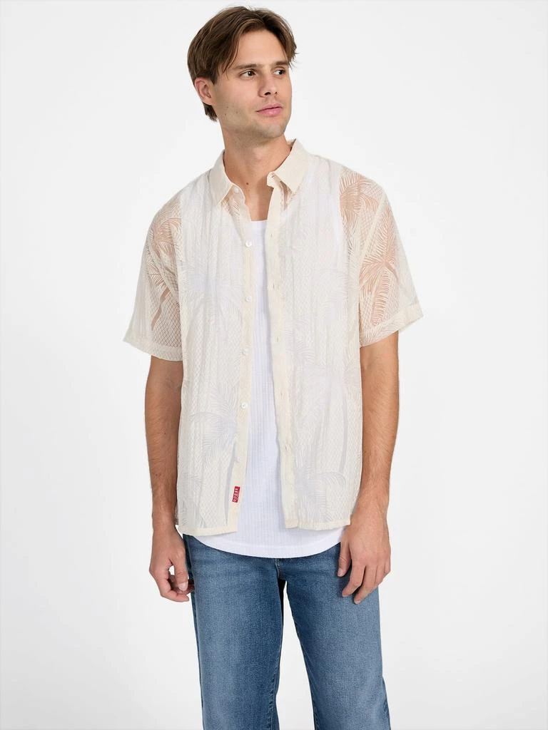 商品Guess Factory|Stone Palm Tree Short-Sleeve Shirt,价格¥479,第5张图片详细描述