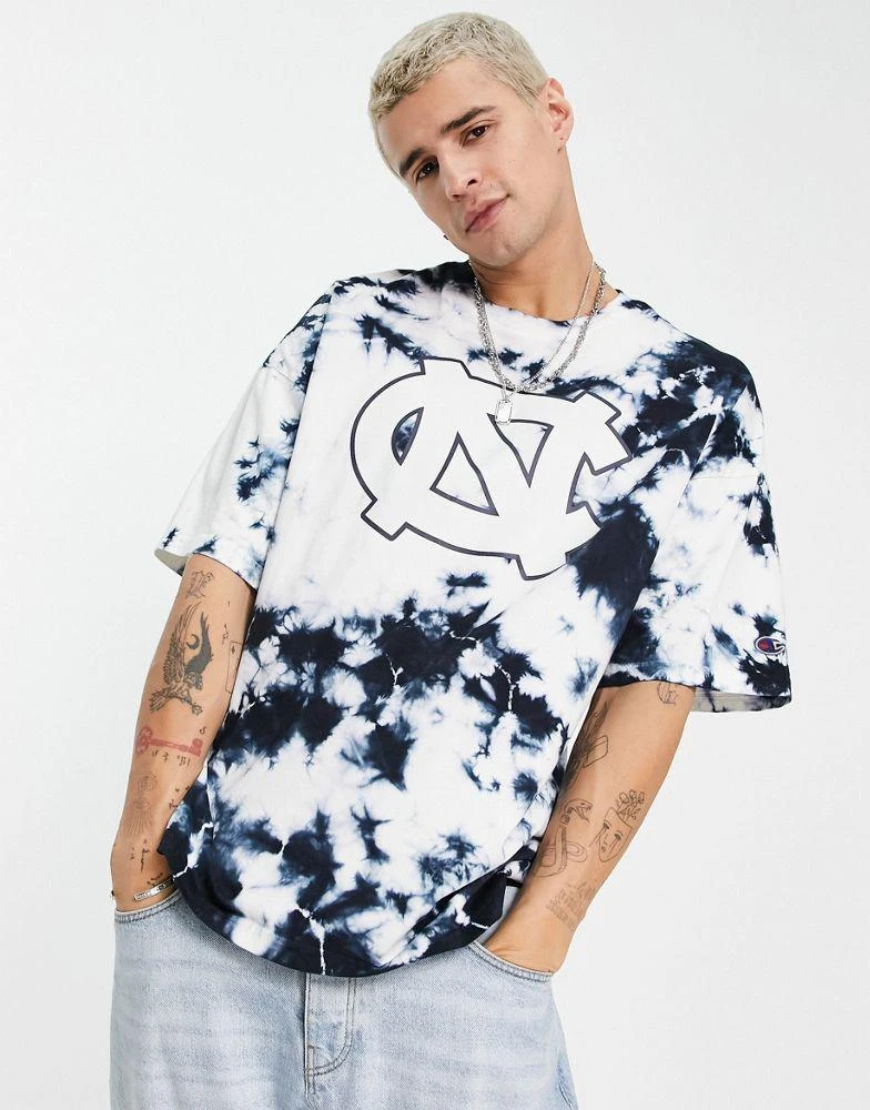 商品CHAMPION|Champion Reverse Weave tie dye collegiate t-shirt in black,价格¥260,第1张图片