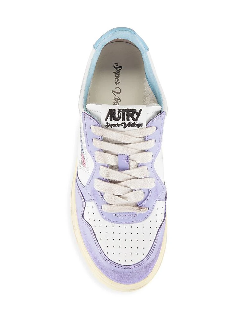 商品Autry|Super Vintage Leather Low-Top Sneakers,价格¥804,第5张图片详细描述