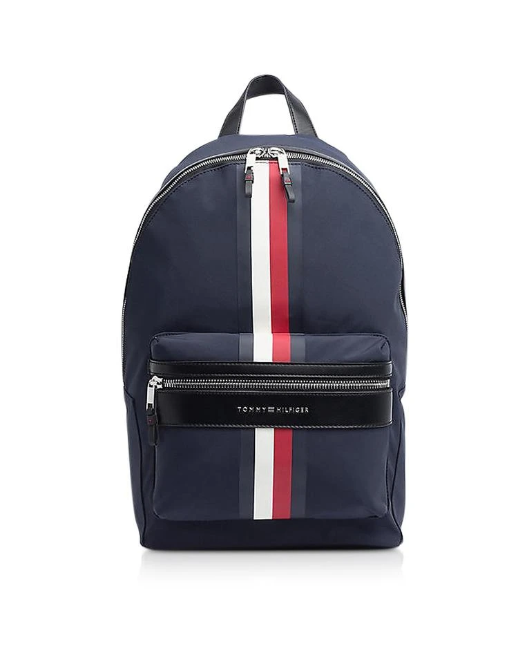 商品Tommy|Tommy 经典红白蓝条纹帆布双肩包,价格¥722,第1张图片