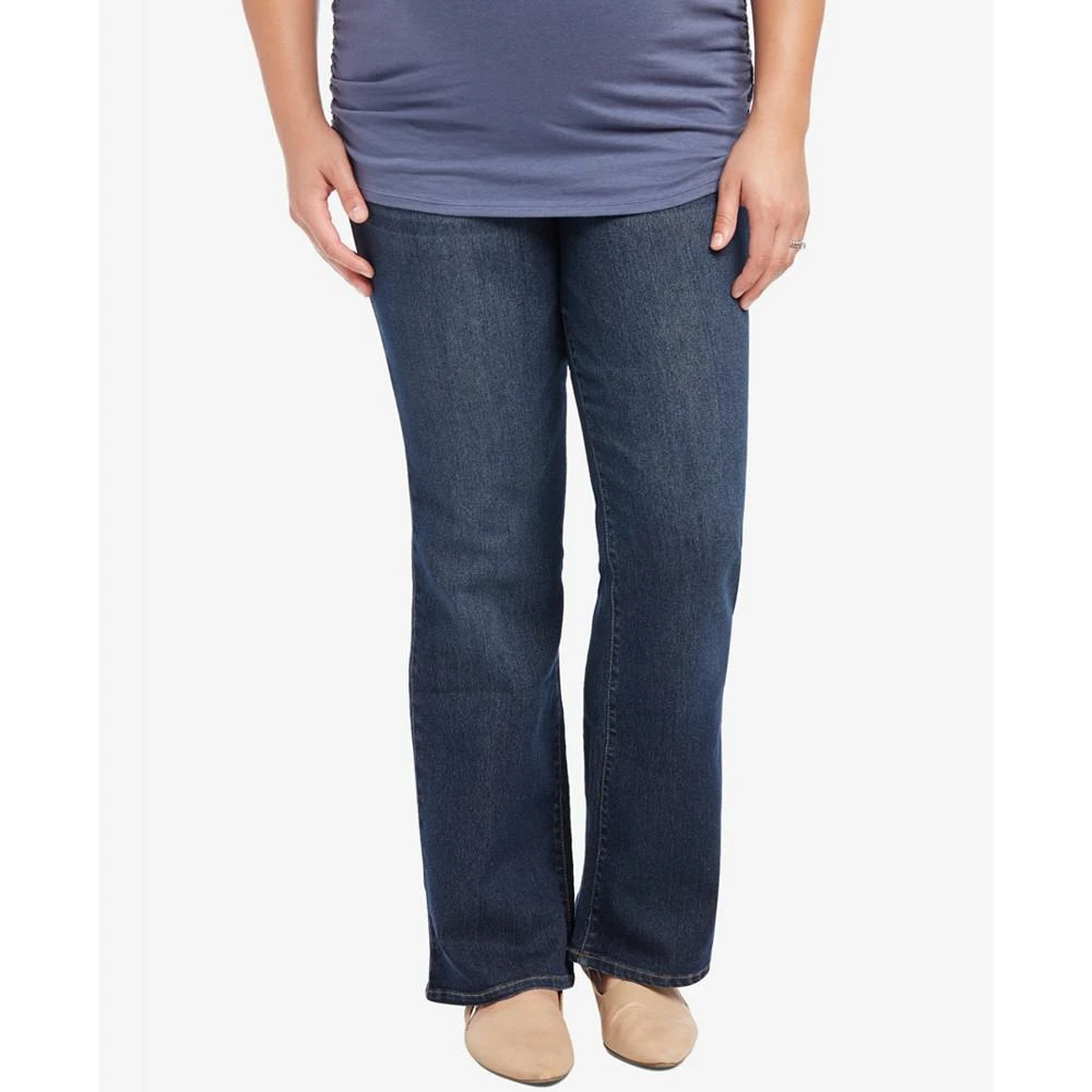 商品Motherhood Maternity|孕妇裤Motherhood Maternity Plus Size Bootcut Dark-Wash Jeans,价格¥332,第1张图片