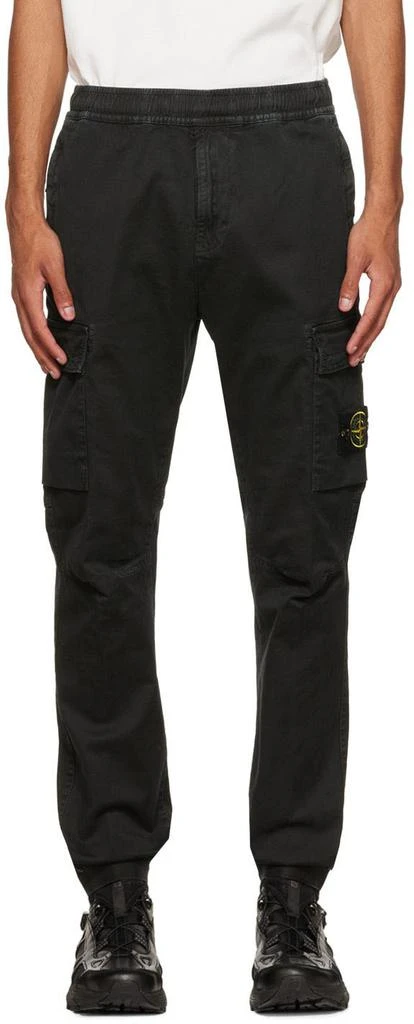 商品Stone Island|Black Patch Cargo Pants,价格¥1185,第1张图片