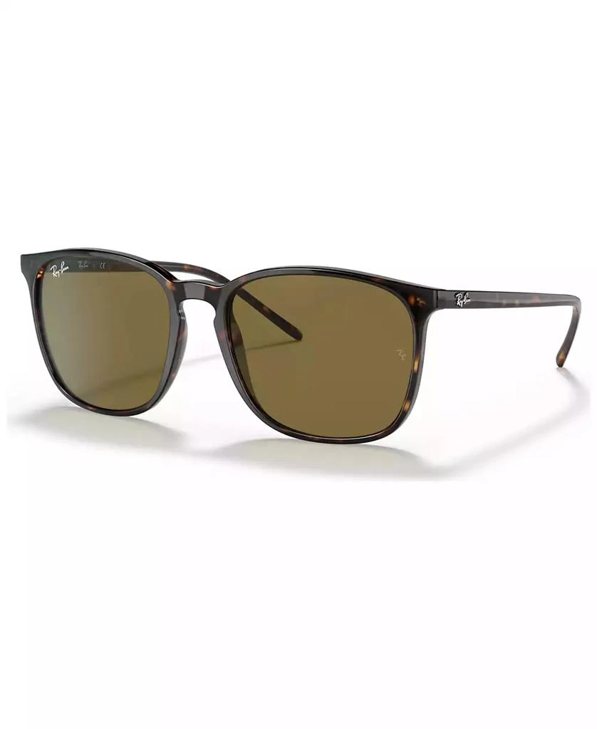 商品Ray-Ban|Men's Low Bridge Fit Sunglasses, RB4387F 55,价格¥1153,第1张图片