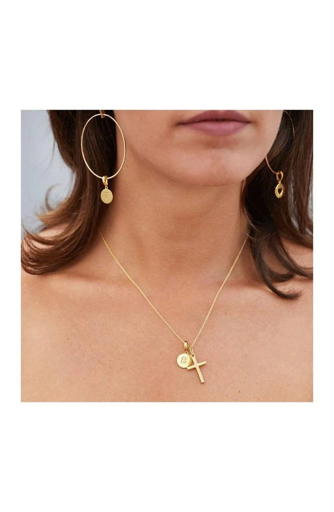 商品Savvy Cie Jewels|18K Gold Vermeil Italian Design Cross Pendant Necklace,价格¥188,第2张图片详细描述