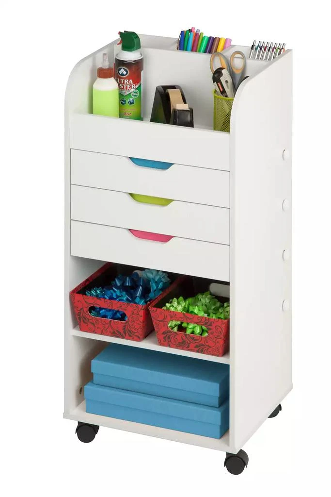 商品Honey Can Do|Rolling Craft Cart with Drawers,价格¥1523,第3张图片详细描述